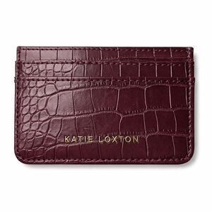Katie Loxton Burgundy Croc Card Holder